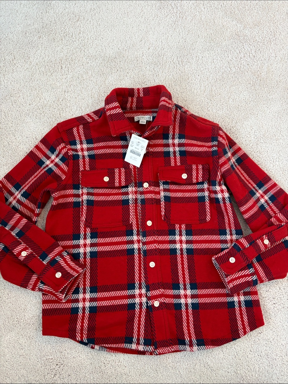 NWT J. Crew Crewcuts Plaid Shirt, 8